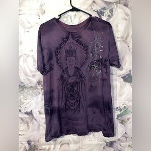 Affliction Men Shirt Y2K Grunge MMA Horiyoshi 100 Demons Heroes Mens Size Medium